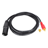 Cabo De Microfone Jorindo Xlr Macho Para Divisor Duplo Rca Y