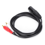 Cabo De Microfone Jorindo Xlr Macho Para Divisor Duplo Rca Y