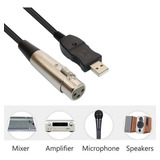 Cabo De Microfone Usb X Xlr