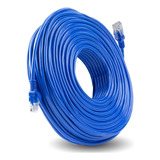 Cabo De Rede 50 Metros Ethernet Lan Com Rj45 Cat5e Internet