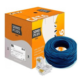 Cabo De Rede Azul Utp Rj45 Cat6 Furukawa Sohoplus 30 Metros