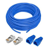 Cabo De Rede Azul Utp Rj45 Cat6 Furukawa Sohoplus 50 Metros