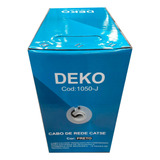 Cabo De Rede Cat5e 305 Metros Preto Deko