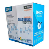 Cabo De Rede Cat5e Blindado 100% Cobre Stp 305 Metros Anatel