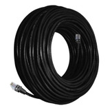 Cabo De Rede Cat6 120 Metros Preto Interno Externo