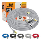 Cabo De Rede Cat6 Furukawa Sohoplus 100% Cobre 15m Crimpado