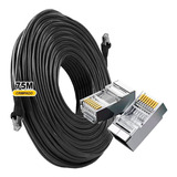 Cabo De Rede Cat6 Utp Internet Rj45-blindado 80 Metros