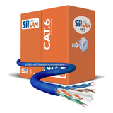 Cabo De Rede Cat6e Sil 4 Pares 23 Awg Azul 10 Metros