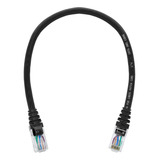 Cabo De Rede Patch Cord Cat6 Furukawa 100% Cobre Preto 20 Cm