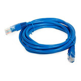 Cabo De Rede Rj45 3 Metros Cat5e Internet Lan Azul Crimpado