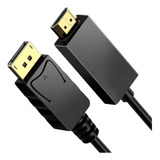 Cabo Displayport X Hdmi 2m Blindado Cabo Dp Hdmi 1,8 Metros