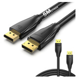 Cabo Dp Displayport Gamer 5 Cinco Metros 1.4 8k@240hz 32,4gb