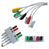 Cabo Ecg 5 Vias Drager Rabicho Clip Garra Para Cabo Tronco