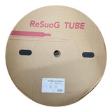 Cabo Espaguete Termo Retratil 12mm Preto Rolo 100 Mts
