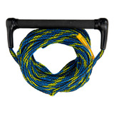 Cabo Esqui Aquático Slalom Wakeboard 18,2mts Azul E Amarelo 