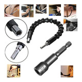 Cabo Extensor Flexível P/ Parafusadeira+ Soquete Canhão 10mm
