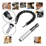 Cabo Extensor Flexível P/ Parafusadeira + Suporte Para Bits