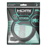 Cabo Extensor Hdmi 2.0 Macho X