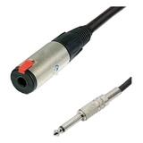 Cabo Extensor P10 Mono X P10 Fêmea J10 Extensão 5 Metros
