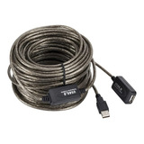 Cabo Extensor Usb 2.0 Ativo Amplificado 20m Lotus Lt-usb020