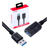Cabo Extensor Usb 3.0 5gbps Pc Play Xbox Logitech - Pcyes 1m