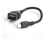 Cabo Fêmea Otg Micro Usb Adaptador P/ Celular, Tablet, Mouse