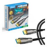 Cabo Fibra Óptica Ativa (aoc) Hdmi 2.0 4k 60hz/18gbps 15metro Lumi