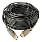 Cabo Fibra Óptica Ativa Aoc Hdmi 2.0 4k 8k 60hz/18gbps 35m