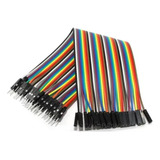 Cabo Fio Jumper 40 Vias Macho - Fêmea 20 Cm Wire For Arduino
