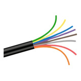 Cabo Flex Manga 8x24awg Preto Fio Sem Blindagem 10 Metros