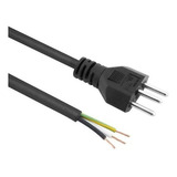 Cabo Força Tripolar 2,50mm Plug 10 Amperes 1,50 Metros 10pçs
