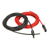Cabo Fotovoltaico 4mm Solar 10mt Preto 10mt Vermelho