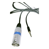Cabo Gravação Live Microfone Celular Xlr Macho X P3 10m