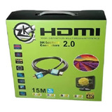 Cabo Hdmi 15m Blindado 2.0 Ethernet 15 Metros 4k 3d 2160p