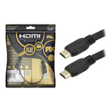 Cabo Hdmi 2.0 Flat Gold 4k Ultrahd 19pinos Polybag Hdr 0.5mt - Pix