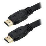 Cabo Hdmi 2.0 Flat Gold 4k Ultrahd 19pinos Polybag Hdr 0.5mt