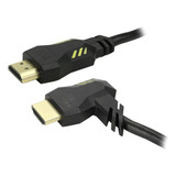 Cabo Hdmi 2.0 Gamer 2m 90 Graus 4k Ultra Hd 3d 19p 2 Metros 