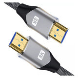 Cabo Hdmi 2.1 8k Gold Ultra Hd Compatível Ps5 Xbox Series X S 3 Metros