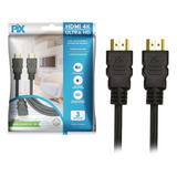 Cabo Hdmi 3 Mt 2.0 19 Pinos Ethernet 3 Metros 4k Ultra Hd 3d