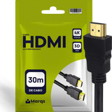 Cabo Hdmi 30m Gold 4k 3d Full Hd Blindado Para Tv Pc E Games