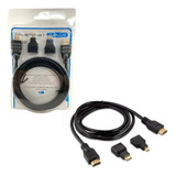 Cabo Hdmi 4 Em 1 Interface Multimídia De Alta Definição 