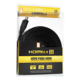 Cabo Hdmi 5 Metros 1.4 Blindado Malha Filtro 3d Full Hd 1080