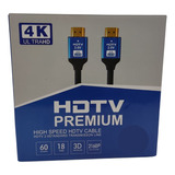 Cabo Hdmi Ethernet 2.0 19 Pinos 4k Ultra Hd 3d 15 Metros