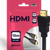 Cabo Hdmi Gold 10m Metros Marqs