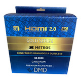 Cabo Hdmi High Speed 2.0 3d