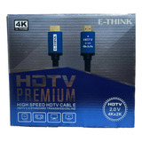 Cabo Hdmi Premium 2.0 4k Hdr 19p 3d Ultra - 20 Metros