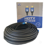 Cabo Hdmi Premium 2.0 4k Hdr 19p 3d Ultra - 20 Mts Blindado