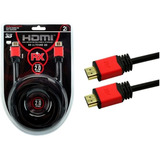 Cabo Hdmi Premium 2.0 4k Hdr 19p Ultra C/ Filtro - 2 Metros 