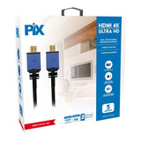 Cabo Hdmi Premium 2.0 4k Hdr 19p Ultra C/ Filtro - 5 Metros 