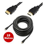 Cabo Hdmi Premium Gold 15 Metros